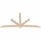 Ekena Millwork Alberta Smooth Timber Gable Bracket, Douglas Fir, 108"W x 58"H x 1 1/2"D x 5 1/2"F, 13/12 Pitch GBW108X58X0206ALB00SDF - alternate 4